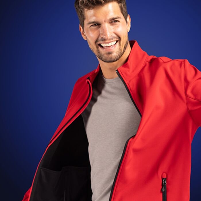 Clique Tempo Eco Stretch Full Zip Mens Softshell Jacket Thumbnail