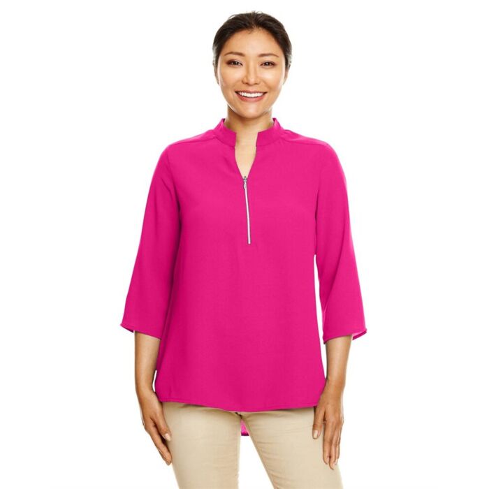 Women's Perfect Fit™  Three-Quarter Sleeve Crepe Tunic Thumbnail
