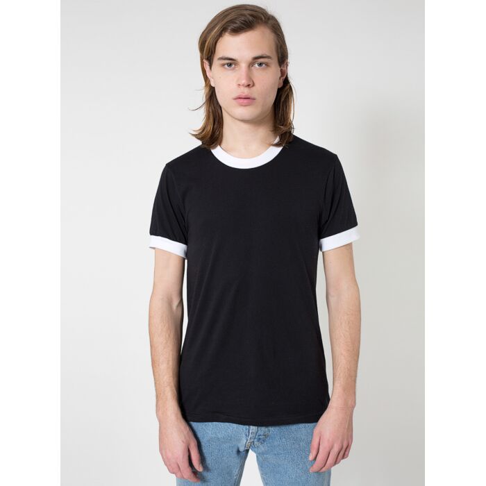 BB410 Poly-Cotton S/S Ringer T-Shirt Thumbnail