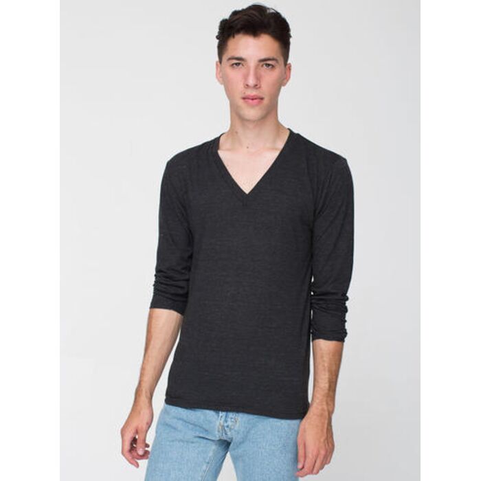 TR476 Tri-Blend L/S V-Neck T-Shirt Thumbnail