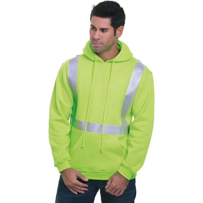 Unisex USA-Made Hi-Visibility Hooded Sweatshirt Thumbnail