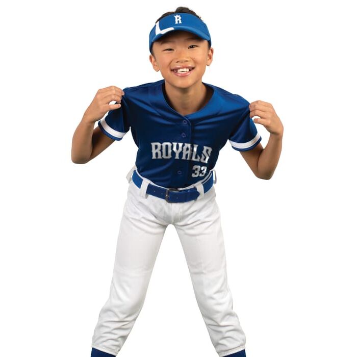 Girls Cutter+ Full Button Softball Jersey Thumbnail