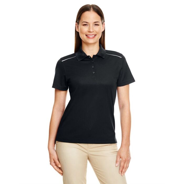 Women's Radiant Performance Piqué Polo with Reflective Piping Thumbnail
