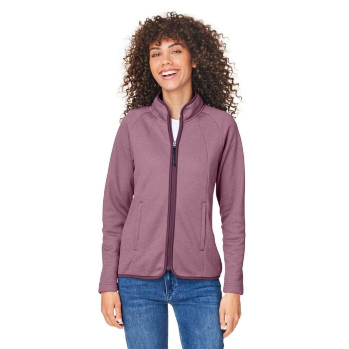 Women's Venture Heathered Stripe Full-Zip Thumbnail