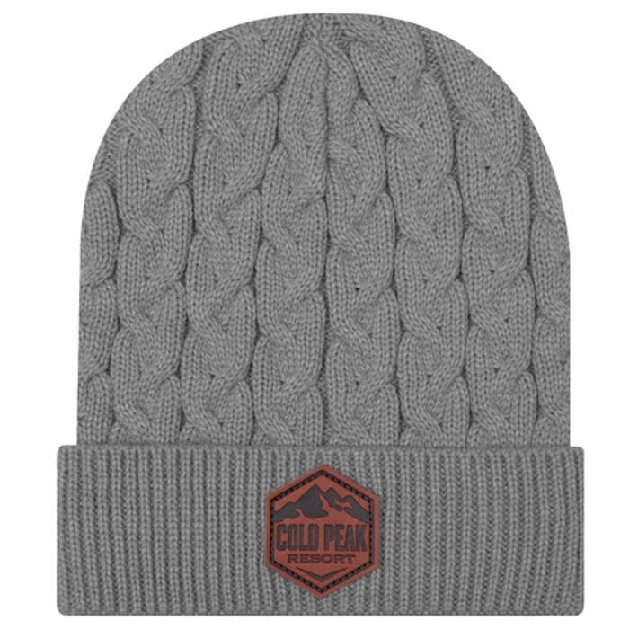 OTTO CAP® 12" Cable Knit Beanie w/ Rib Knit Cuff Thumbnail