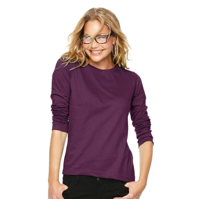 Women's Long Sleeve Premium Jersey Tee Thumbnail