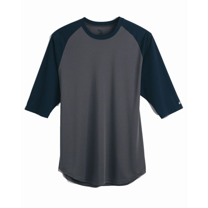 Men's B-Core Three-Quarter Sleeve Baseball T-Shirt Thumbnail