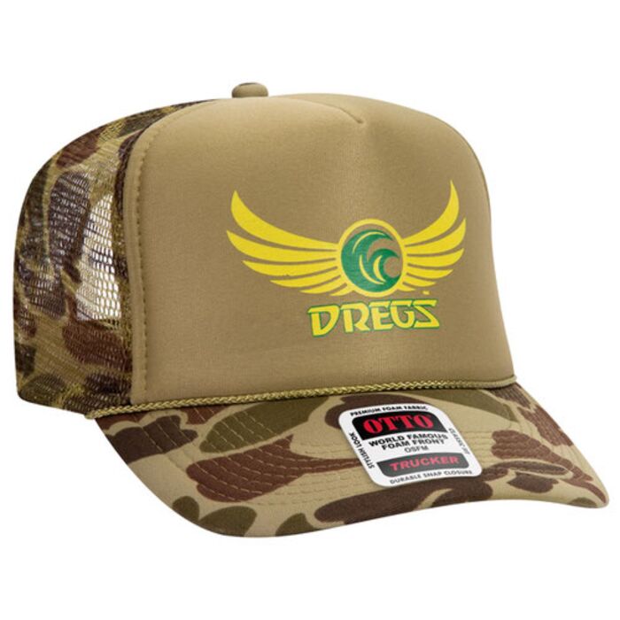 OTTO CAP Camouflage 5 Panel High Crown Mesh Back Trucker Hat Thumbnail