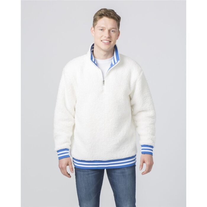 Unisex Varsity Sherpa Quarter-Zip Pullover Thumbnail