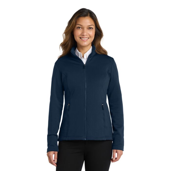 Women's Grid Fleece Jacket Thumbnail