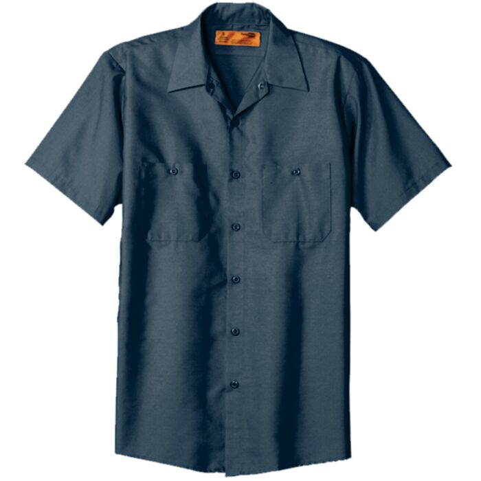 Short Sleeve Wrinkle-Resistant Cotton Work Shirt  Thumbnail