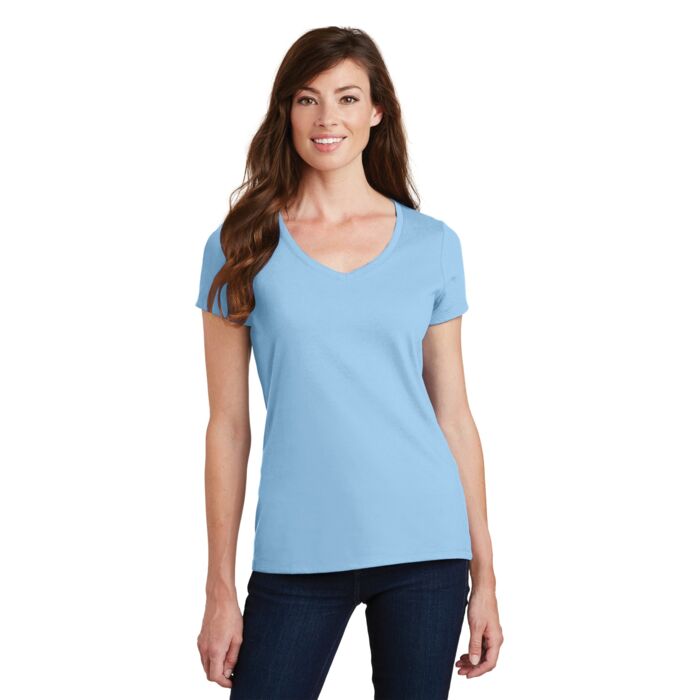 Ladies 4.5oz Fan Favorite V-Neck T-Shirt Thumbnail